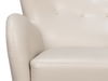 Lombard Wing Chair,Crystal White Leather thumbnail 17