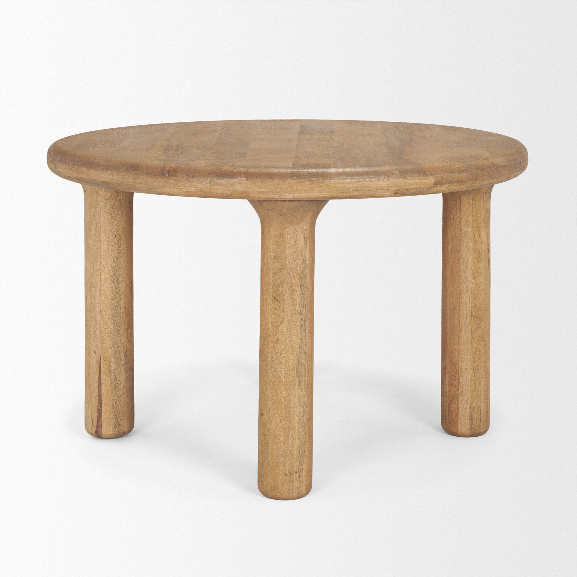 Soma 48' Light Brown Acacia Wood Round Dining Table large image 