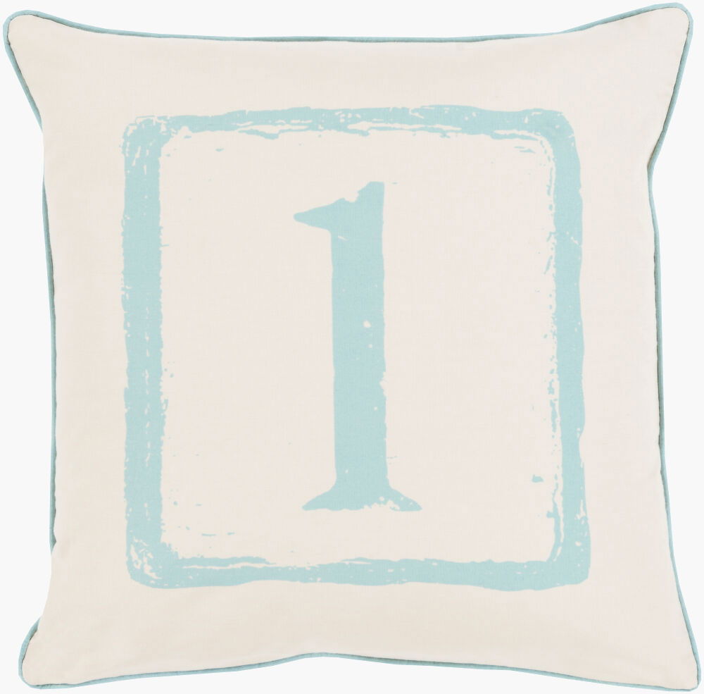 Big Kid Blocks Accent Pillow, Decorative Pillow by Surya, 18" length x 18" width