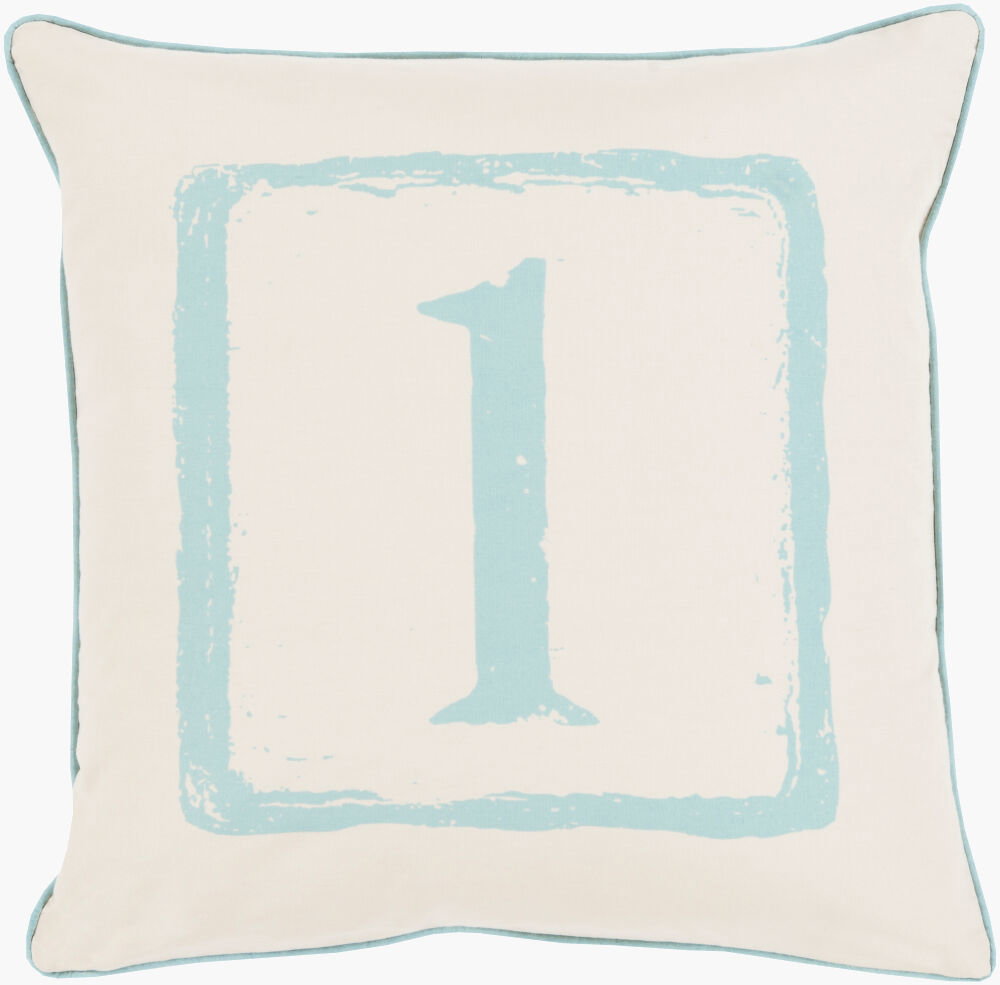 Big Kid Blocks Accent Pillow, Decorative Pillow by Surya, 18" length x 18" width