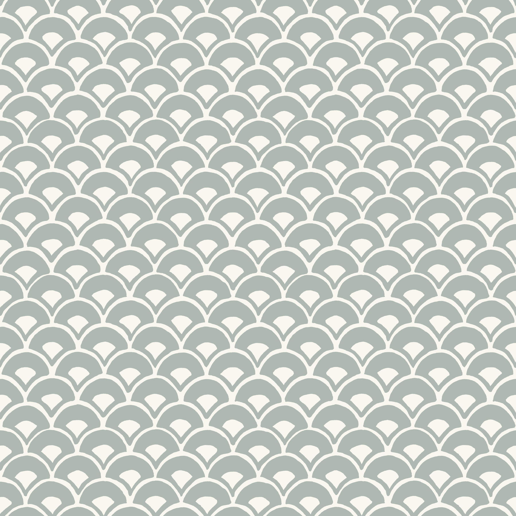 Stacked Scallops Blue Wallpaper, by York Wall, 33' length x 1'8.5" width x 0.02" depth View 1
