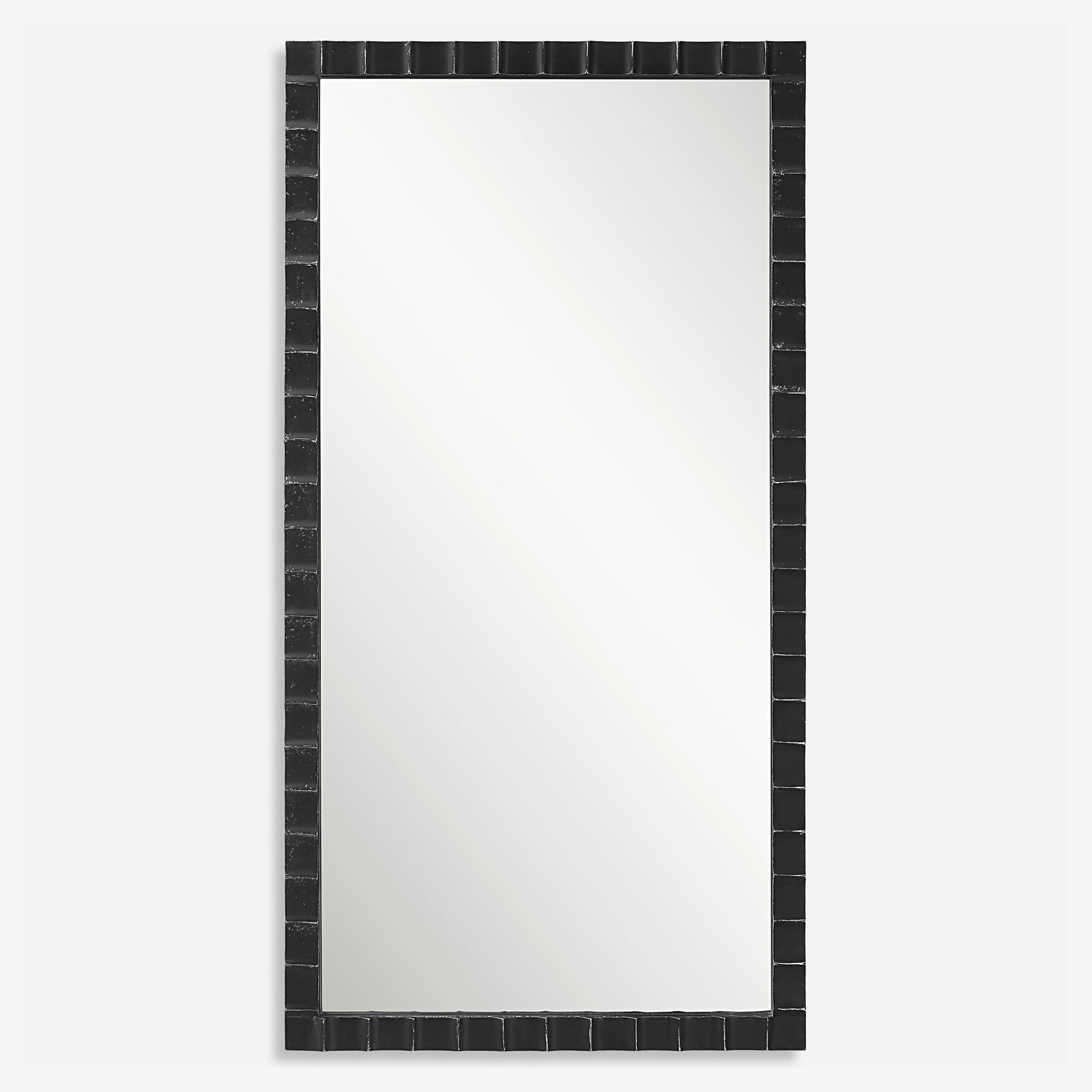 Dandridge Black Industrial Mirror large image 