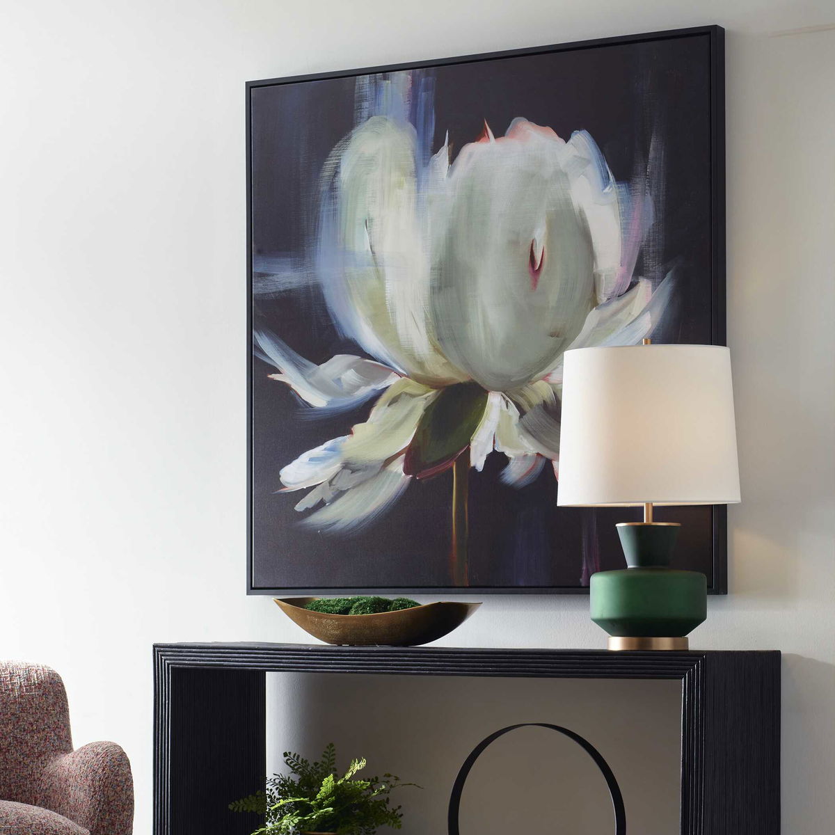 Peony Framed Floral Art, by Uttermost, 51.5" width x 51.5" height x 2" depth View 3