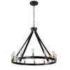 Marlow 12 Light Circle Chandelier, by Uttermost, 3'4.25" width x 2'10.75" height x 3'4.25" diameter thumbnail 6