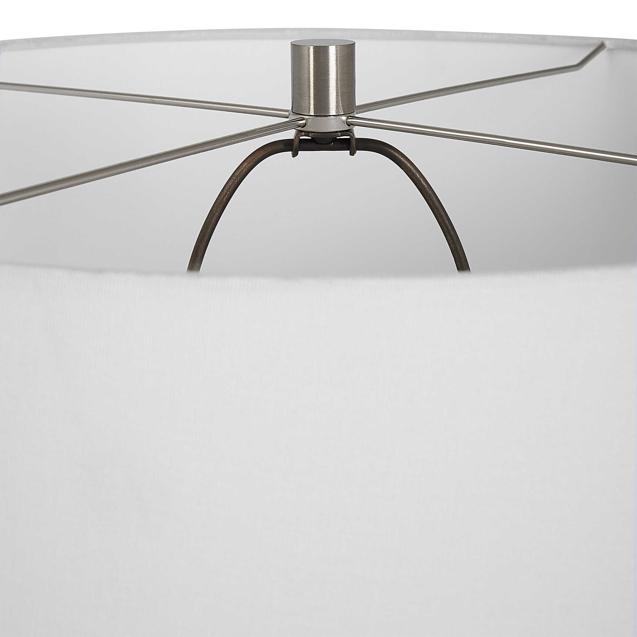 Reyna Chalk White Table Lamp large image 