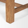 Stetson 84' Rectangular Natural Brown Wood Dining Table, by Mercana, 84" length x 39" width x 30" height thumbnail 11