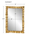 Lev Antique Gold Mirror, by Uttermost, 34" width x 48.5" height x 2" depth thumbnail 3
