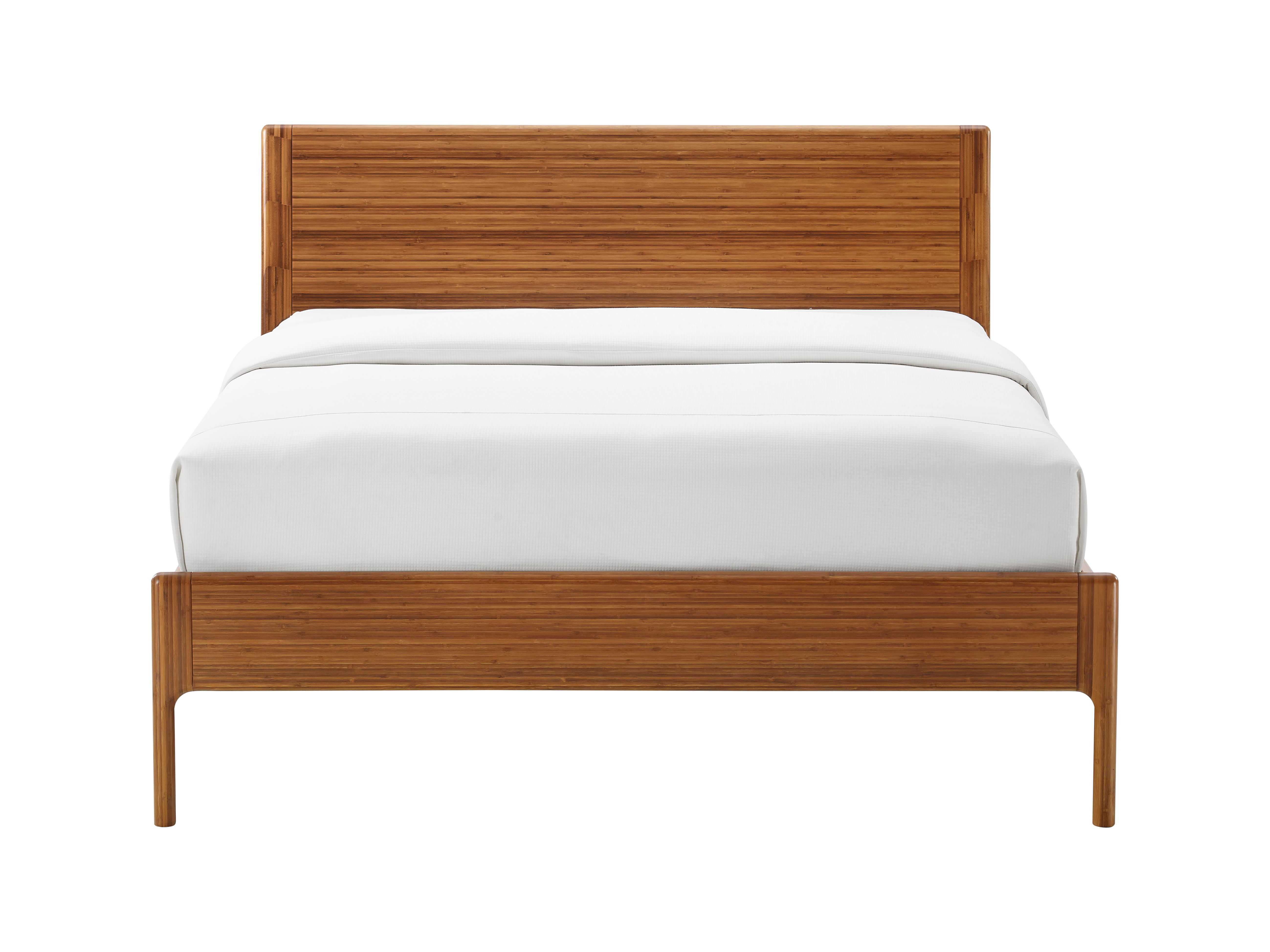 Ventura Queen Platform Bed, Amber, by Greenington, 87.25" length x 63.5" width x 39.5" height View 1