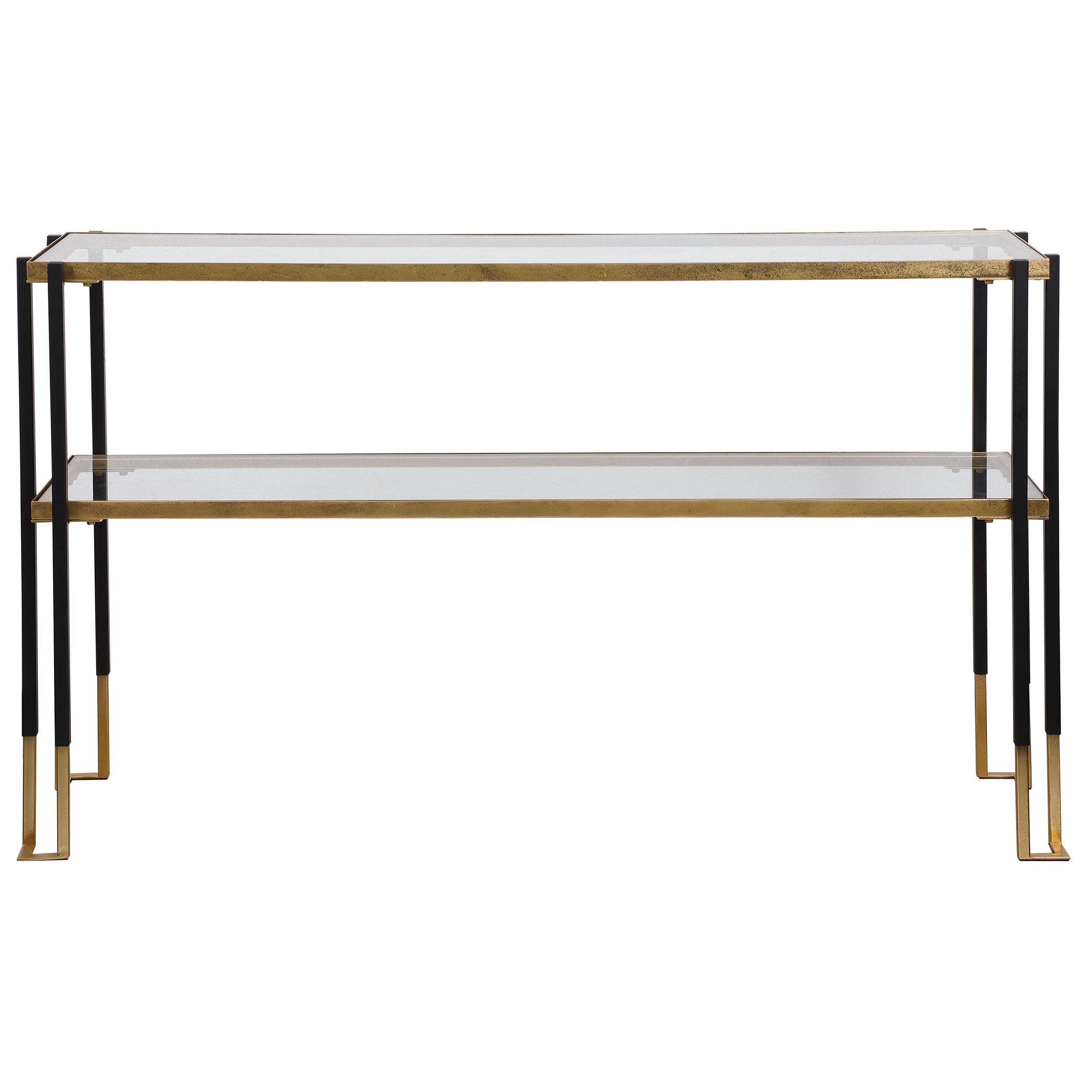 Kentmore Modern Console Table, Furniture by Uttermost, 53.5" width x 32" height x 13.5" depth View 1