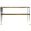 Kentmore Modern Console Table, Furniture by Uttermost, 53.5" width x 32" height x 13.5" depth thumbnail 1