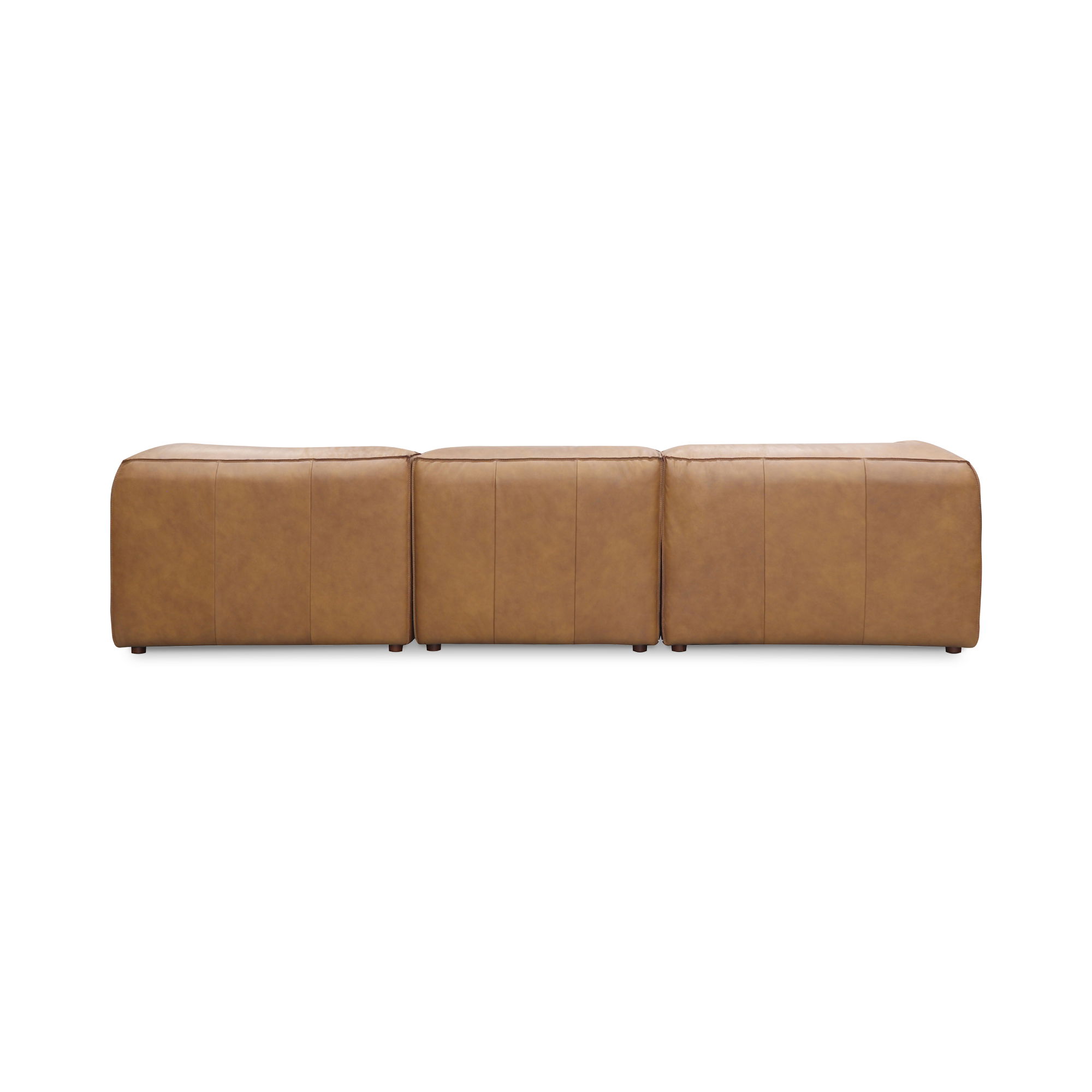 Form Classic L-shaped Modular Sectional Sonoran Tan Leather large image 