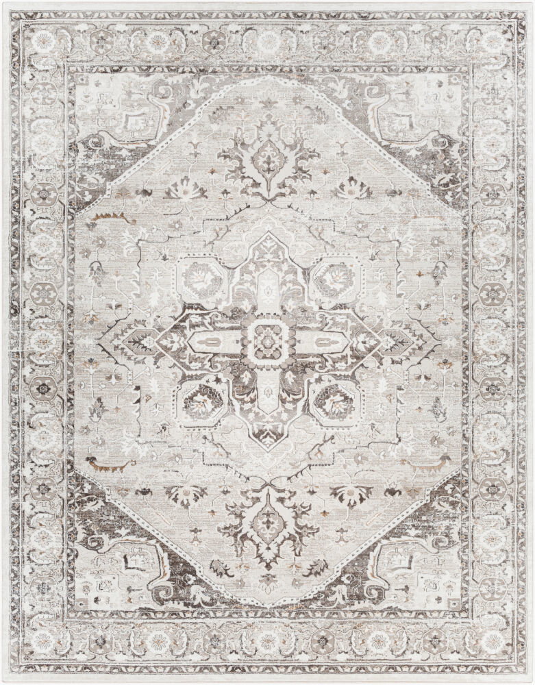 Allegro Machine Woven Rug, by Surya, 1'3.75" length x 1'3.75" width