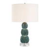 Bonaire Teal Blue Table Lamp, by Uttermost, 13" width x 25.25" height x 13" depth thumbnail 1