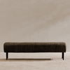 Endora Bench Charred Olive, Benche by Moe's Home, 59" width x 16.5" height x 19" depth thumbnail 6
