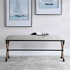 Firth Oatmeal Bench, Furniture by Uttermost, 47.75" width x 20.75" height x 16" depth thumbnail 4