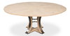 Tower Jupe Dining Table Med Bleached Oak, by Sarreid, 4'7" length x 4'7" width x 2'6" height thumbnail 11