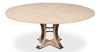 Tower Jupe Dining Table,Med,Bleached Oak, by Sarreid, 55" length x 55" width x 30" height thumbnail 11