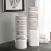 Angelou White Vases Set/2, Decorative by Uttermost, 5" width x 18.25" height x 5" depth thumbnail 3