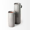 Frieda Large Freckled Gray Ceramic Jug, Decorative Jar by Mercana, 6.1" length x 4.53" width x 12.2" height thumbnail 6