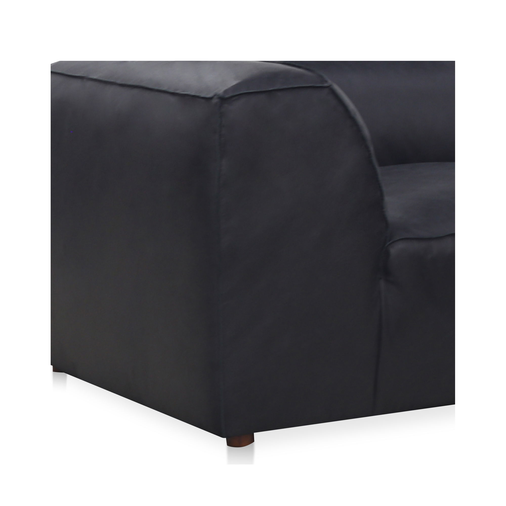 Form Corner Chair Vantage Black Leather large image 