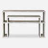 Genara Bone White Carved Console Table, by Uttermost, 48" width x 30" height x 12" depth thumbnail 1