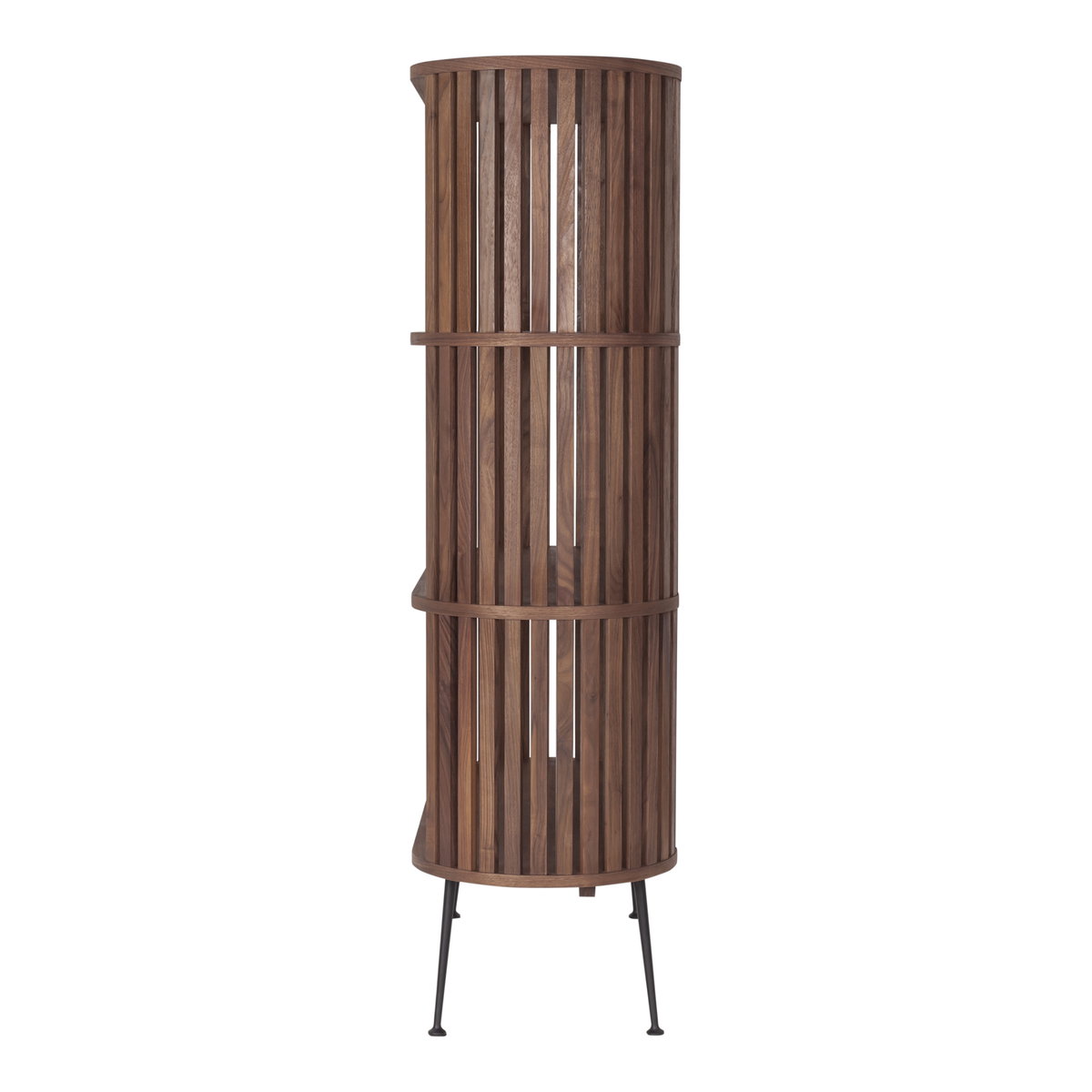 Henrich Bookshelf Light Brown, Shelving & Bookcase by Moe's Home, 41" width x 57" height x 16" depth View 3