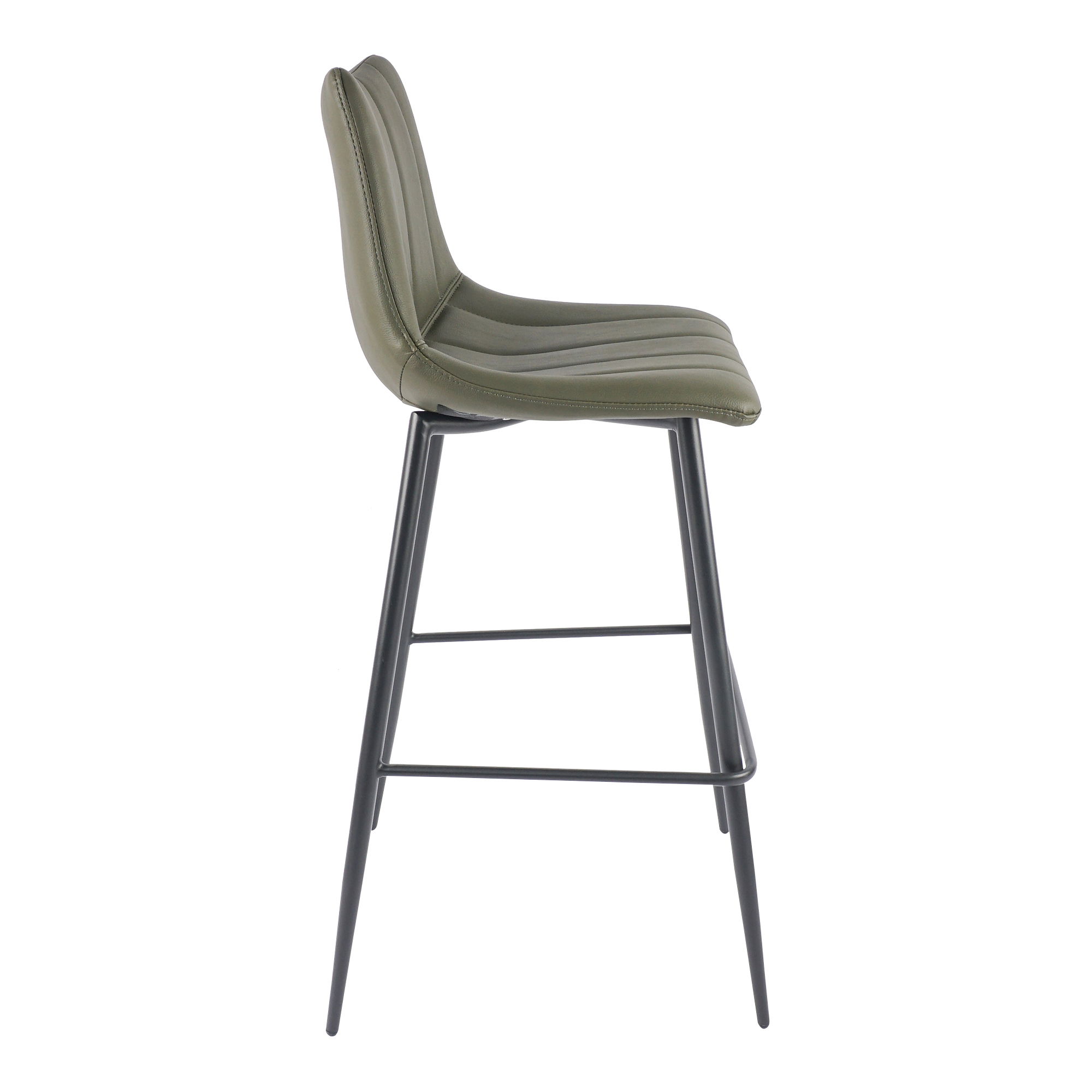 Alibi Barstool Dark Green - Set Of Two, Counter & Bar Stool by Moe's Home, 17.7" width x 41.5" height x 20" depth View 5