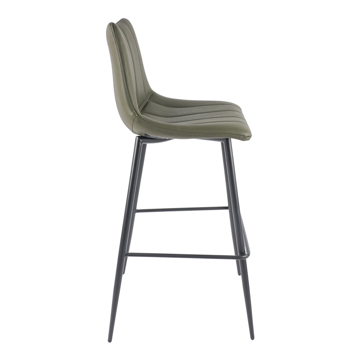 Alibi Barstool Dark Green - Set Of Two, Counter & Bar Stool by Moe's Home, 17.7" width x 41.5" height x 20" depth View 5