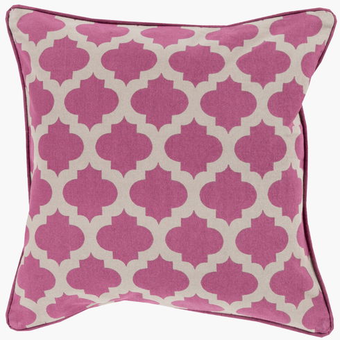 Morrocan Printed Lattice Accent Pillow