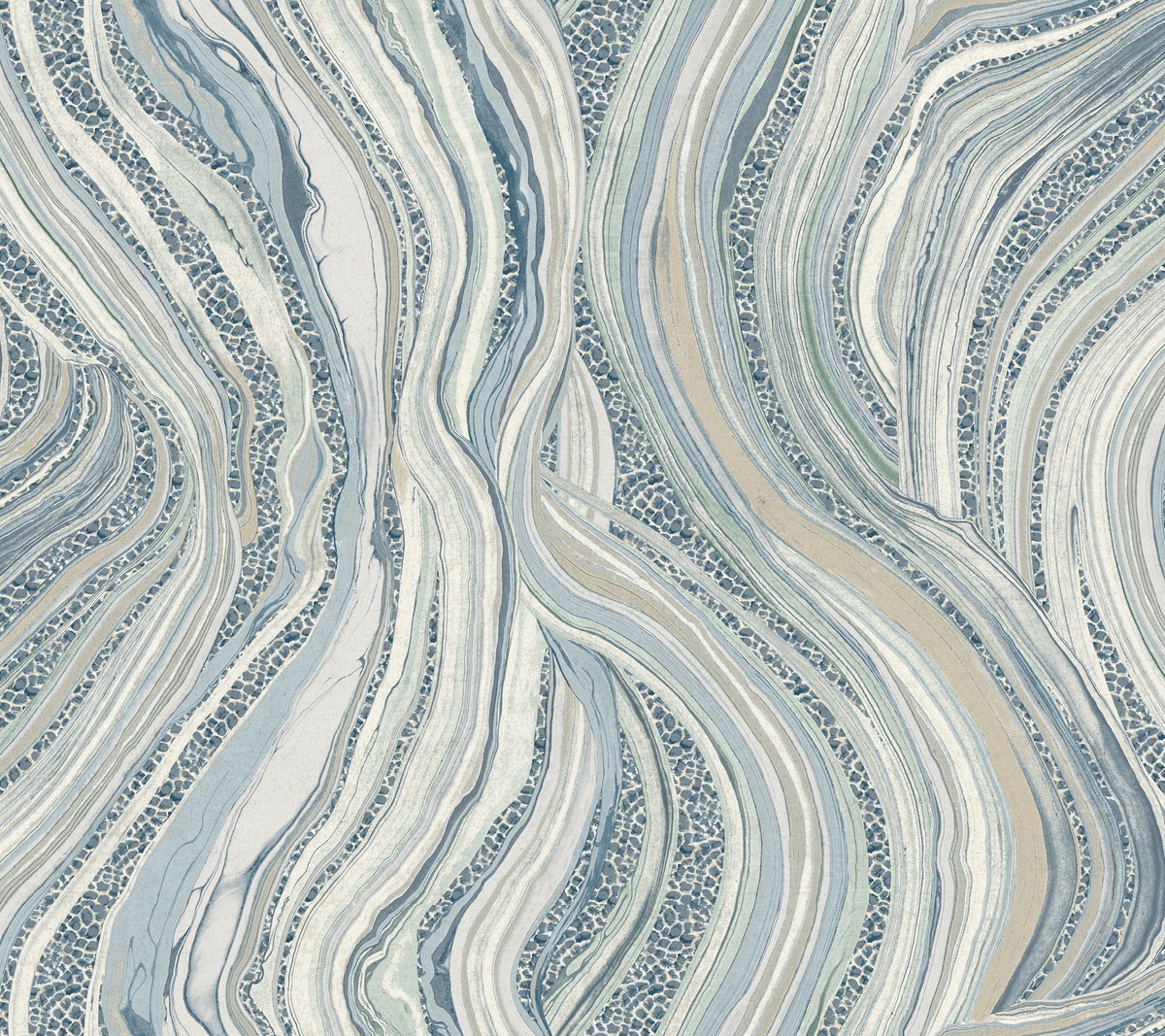 Streaming Cheetah Blue Wallpaper, by York Wall, 27' length x 2'3" width x 0.02" depth