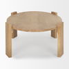 Evelyn Light Brown Oblong Coffee Table thumbnail 4