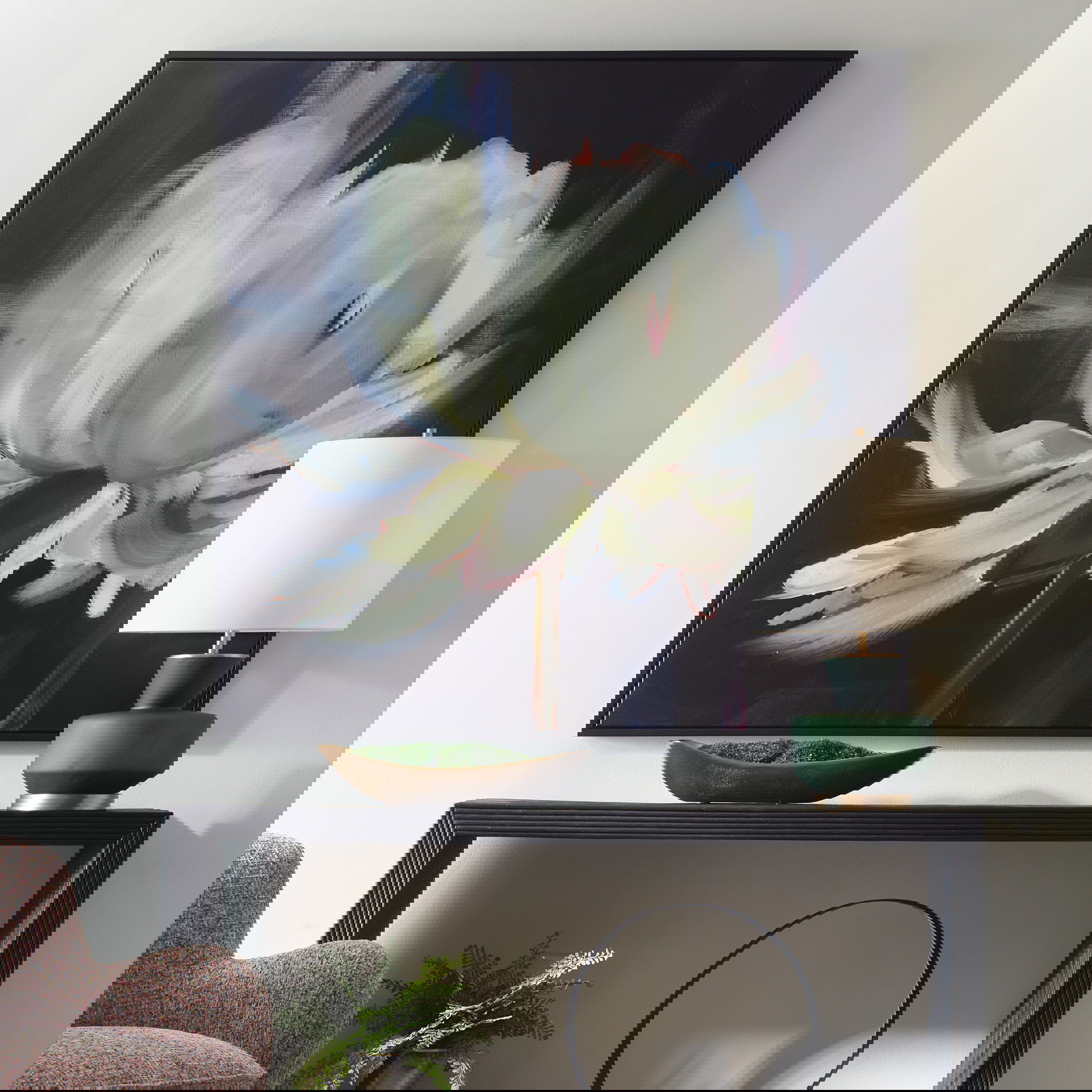 Peony Framed Floral Art, Painting by Uttermost, 51.5" width x 51.5" height x 2" depth View 2