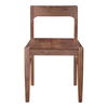 Owing Dining Chair Walnut Brown - Set Of Two, by Moe's Home, 19.5" width x 30" height x 20" depth thumbnail 3