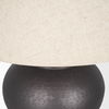 Salaah Black Brushed Metal with Beige Shade Table Lamp thumbnail 4