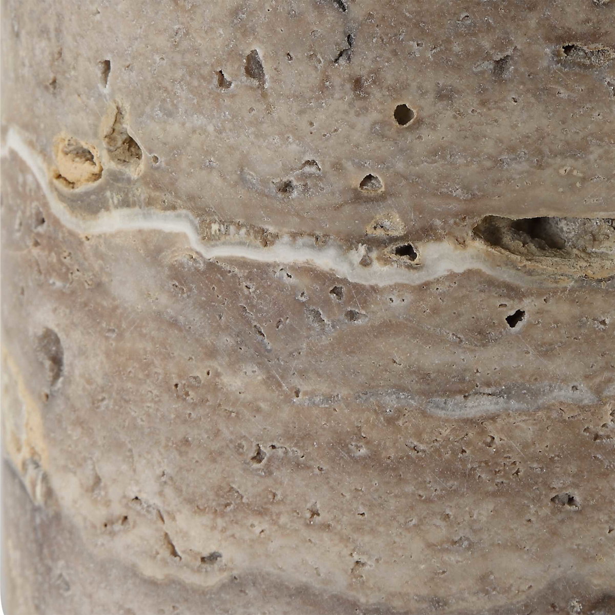 Cortado Travertine Table Lamp, by Uttermost, 15" width x 23.25" height x 15" depth View 8