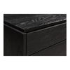 Quinton 3 Drawer Nightstand Black thumbnail 3