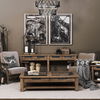 Harrelson III 72L x 18W Brown Wood 4 Drawer Console Table, by Mercana, 72" length x 18" width x 30" height thumbnail 2