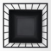 Verna Matte Black Wire Cage Metal Planters (Set of 2), Decorative Object by Mercana, 15.75" length x 15.75" width x 19.88" height thumbnail 5