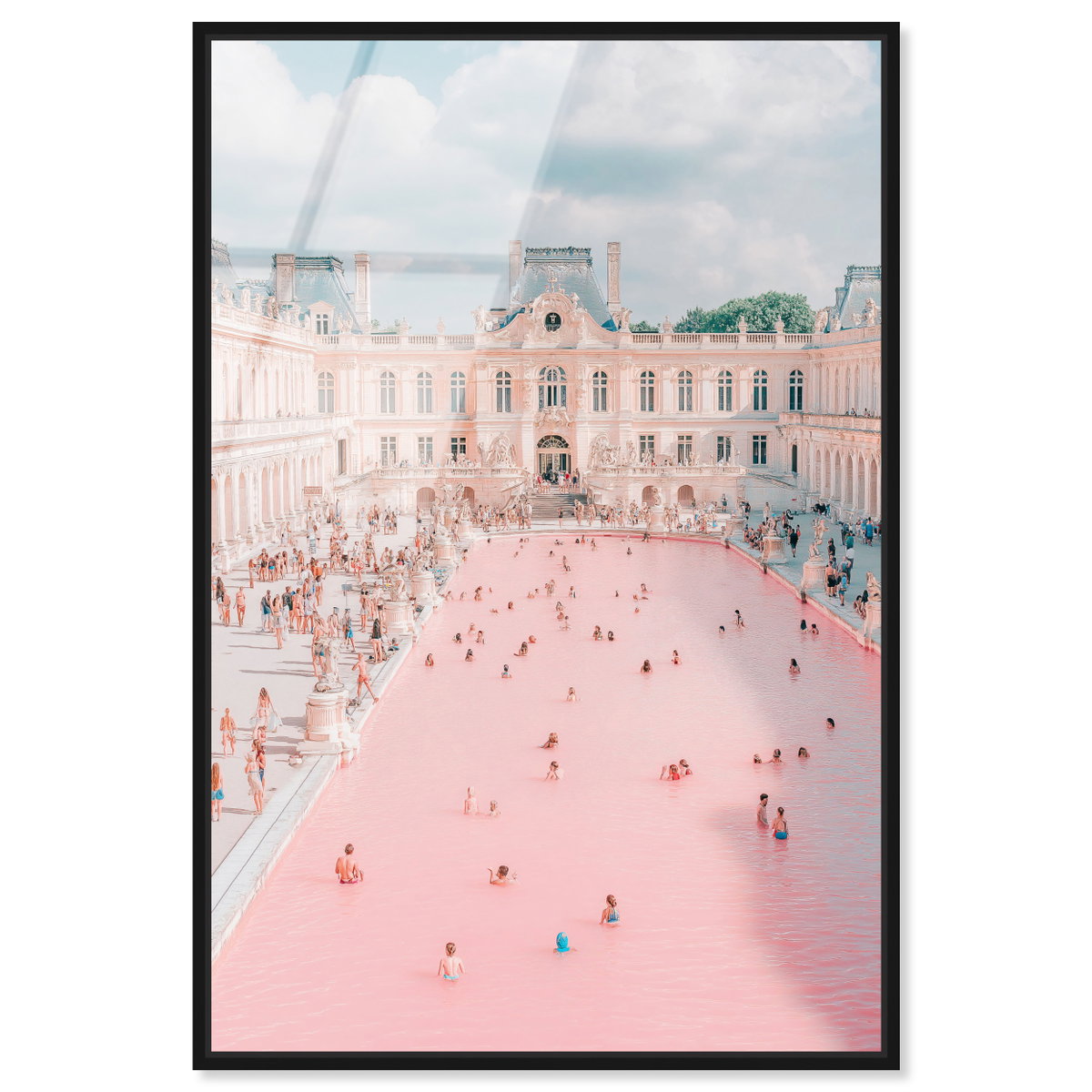 Pink Pool (No Embellishment), Art by Oliver Gal,  20x30 View 1