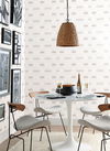 Beige & White Dashing Stripe Wallpaper thumbnail 1