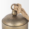 Quincy Medium Gold Metal Decorative Bell Object, Decorative Object by Mercana, 4.75" length x 4.75" width x 7" height thumbnail 8