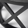 Forsey  28.0L x 45.3W x 18.0H Black Solid Wood Round Coffee Table thumbnail 6