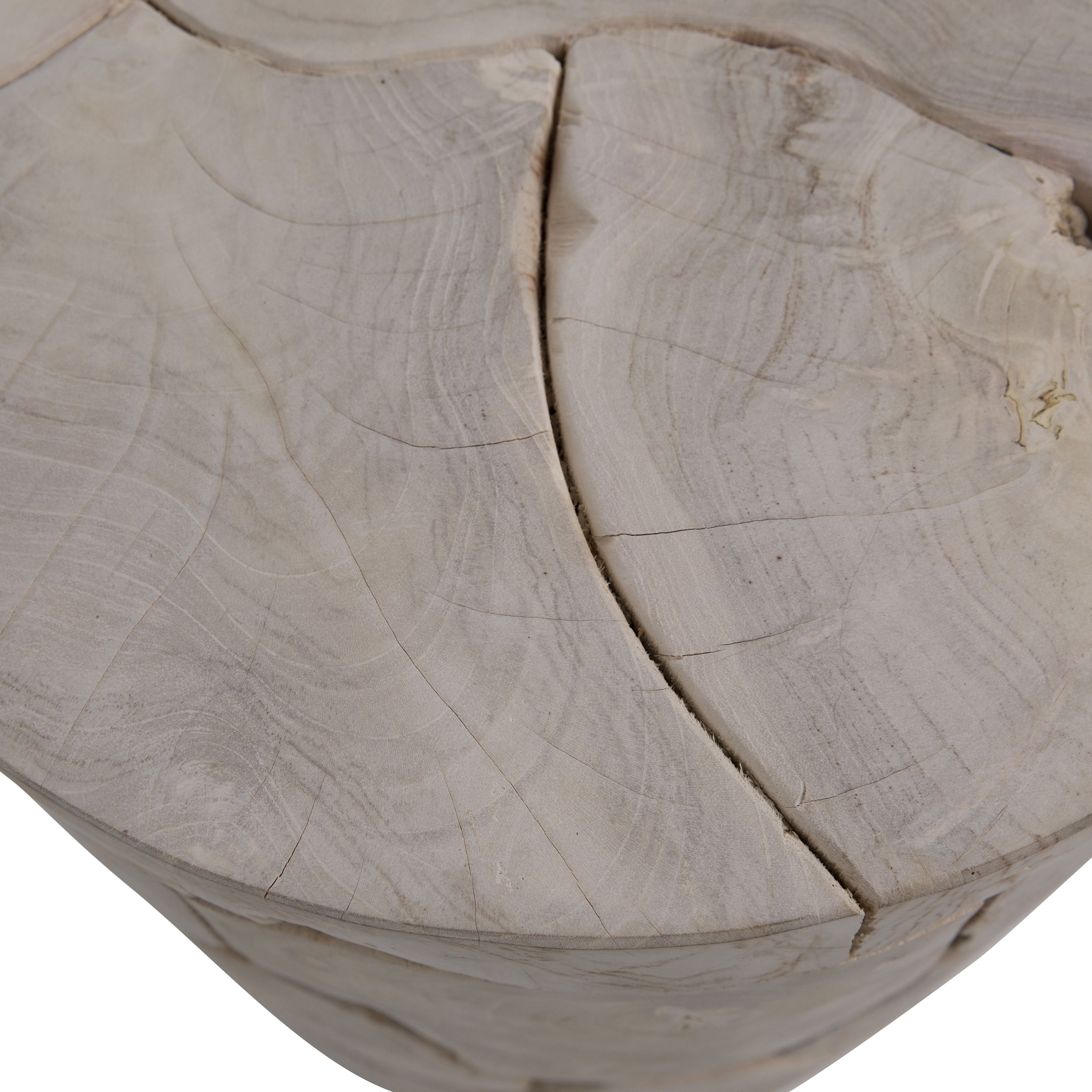 Briar Round Side Table Bleached large image 