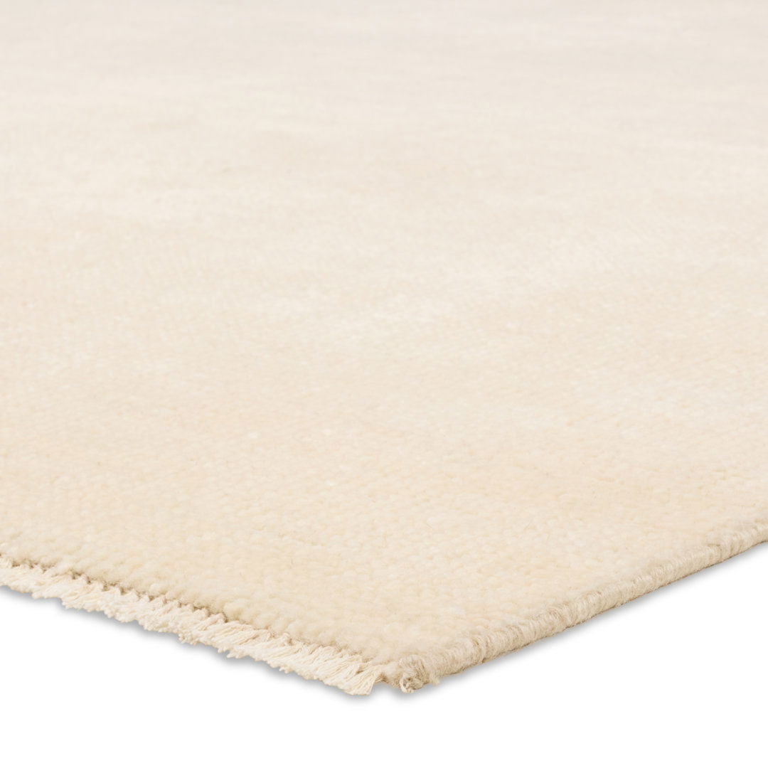 Jaipur Living Origin SAG18 Handknotted Solid Ivory Area Rug (6'x9') large image 