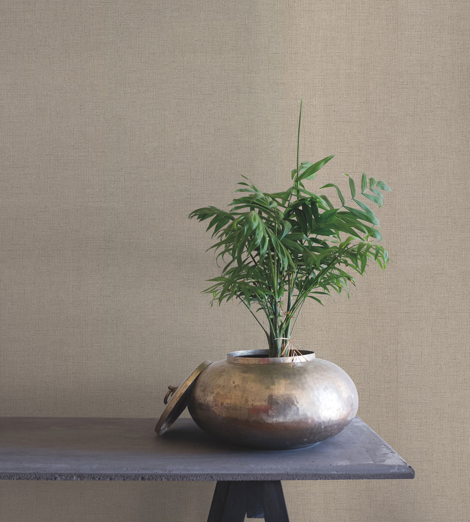 Rugged Linen Jute Wallpaper, by York Wall, 27' length x 2'3" width x 0.02" depth View 2