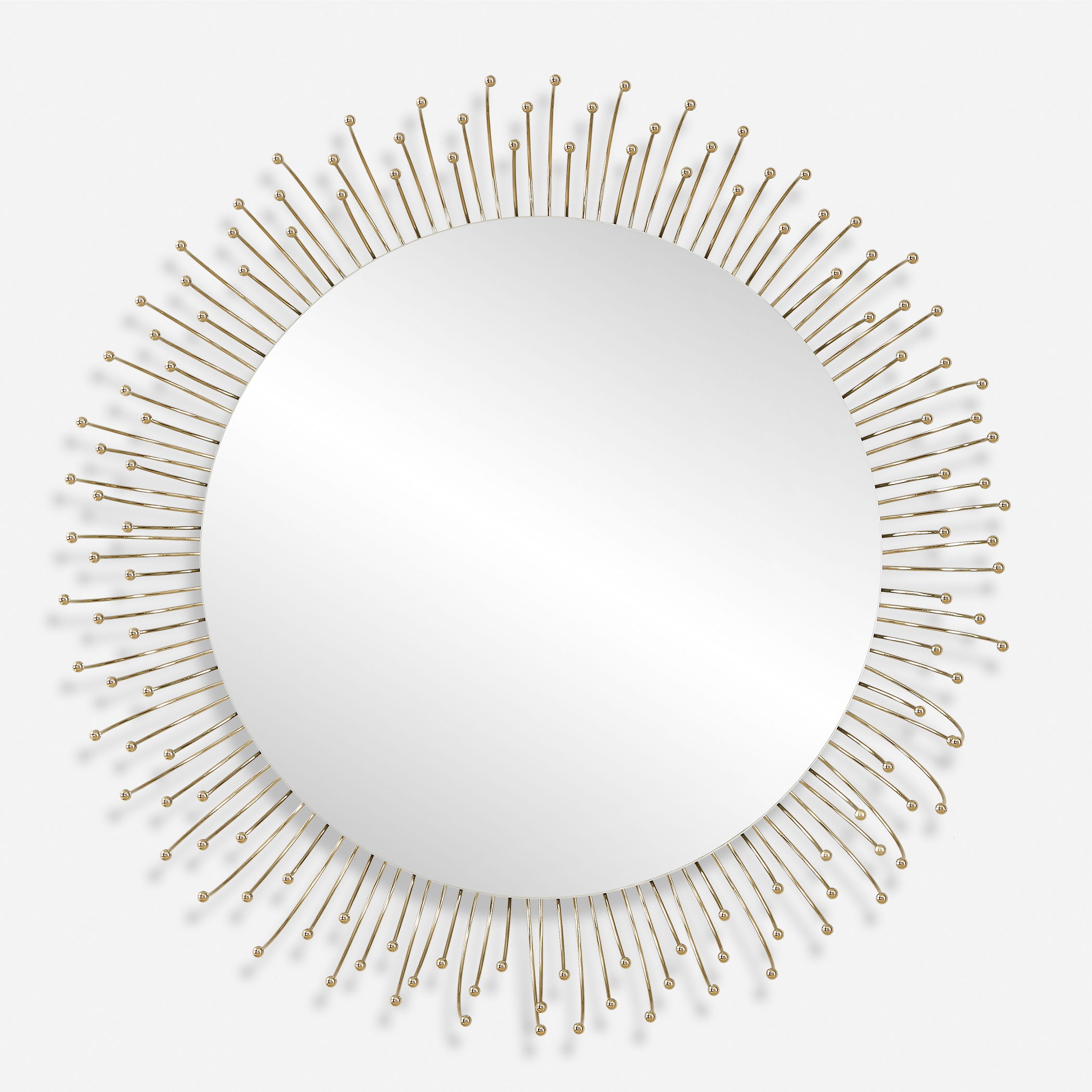 Aga Round Gold Mirror large image 