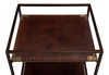 Trolley Side Table, Wine & Liquor Accessorie by Sarreid, 18" length x 14" width x 25" height thumbnail 6