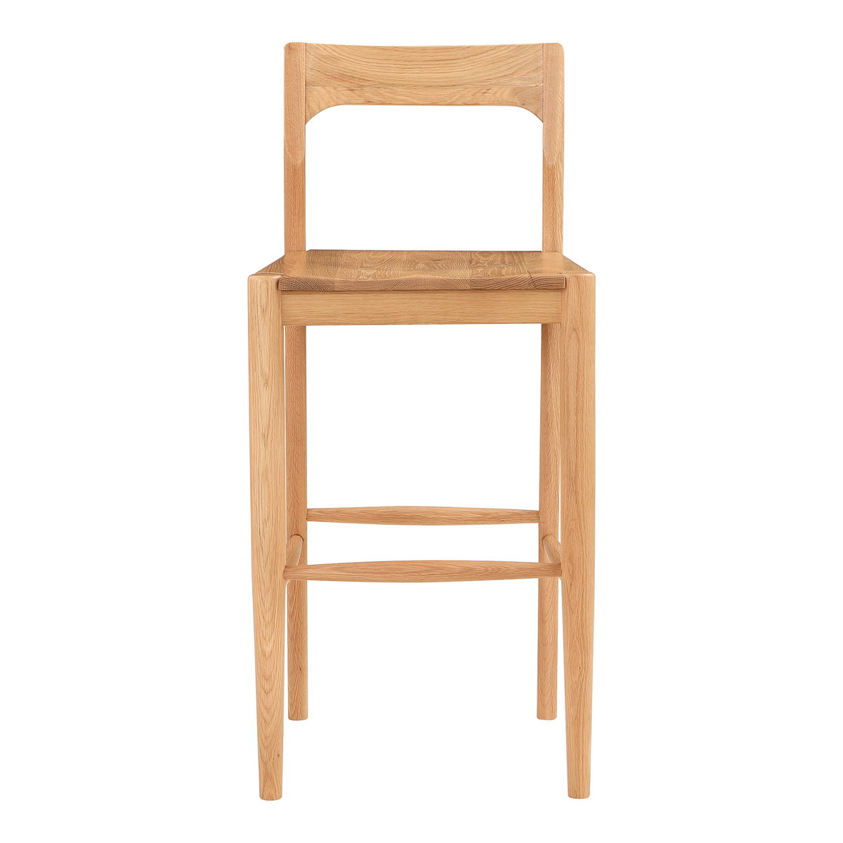 Owing Barstool Natural Oak, Counter & Bar Stool by Moe's Home, 19.5" width x 42" height x 20" depth View 1