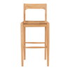 Owing Barstool Natural Oak, Counter & Bar Stool by Moe's Home, 19.5" width x 42" height x 20" depth thumbnail 1
