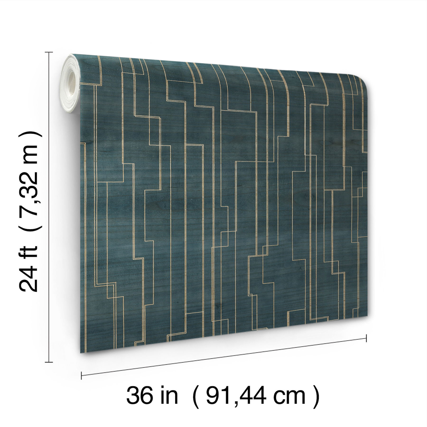 Inlay Line Peacock Wallpaper Inlay Line Peacock Wallpaper large image
